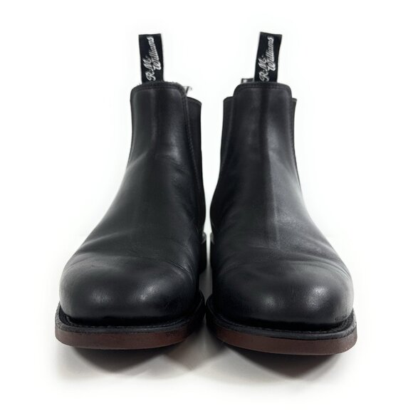 RM Williams Mens Comfort Chelsea Boots Size UK 11 G US 12 Black Rubber Sole - Picture 3 of 16